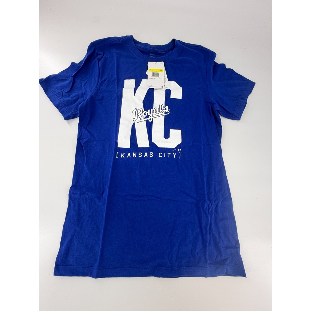 Nike Kansas City Royals Scoreboard T-Shirt Men’s Size Small S Blue White NWT